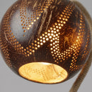 Luminária Pétala de Mesa Artesanal em Casca de Coco